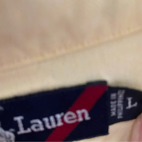 Ralph Lauren Yellow Casual Button Down Shirt - Picture 8 of 8